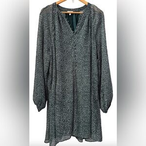 Joie NWT Limited Edition Artic Animal Spot drss SZ XXL quiet luxury feminine